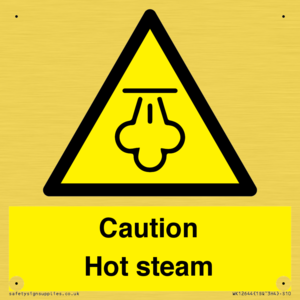 Caution Hot steam